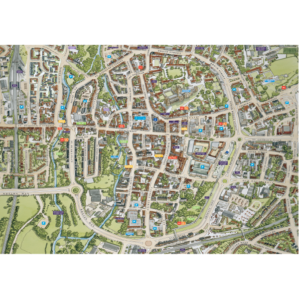 JIGRAPHY CITYSCAPES CANTERBURY 1000 PIECE
